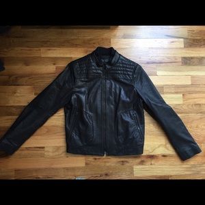 Beautiful motto leather jacket